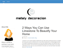 Tablet Screenshot of metalydecoracion.com